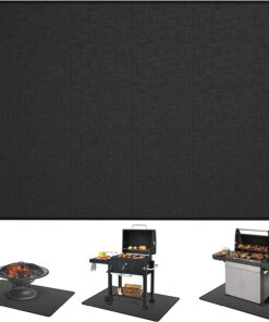 48 * 30 under Grill Mats for Outdoor Grill Deck Protector. Double-Sided Fireproof Deck and Patio Protective Mat. BBQ Mat for under BBQ. Oil-Proof Mat for Gas Grills. Waterproof Grill Floor Pads