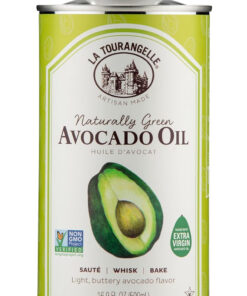 La Tourangelle. Avocado Oil. Handcrafted from Premium Avocados. Great for Cooking. as Butter Substitute. and for Skin and Hair. 16.9 Fl Oz