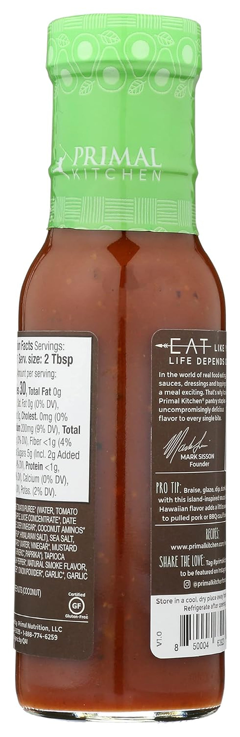 Primal Kitchen Organic Hawaiian Style BBQ Sauce. 8.5 OZ - Image 3