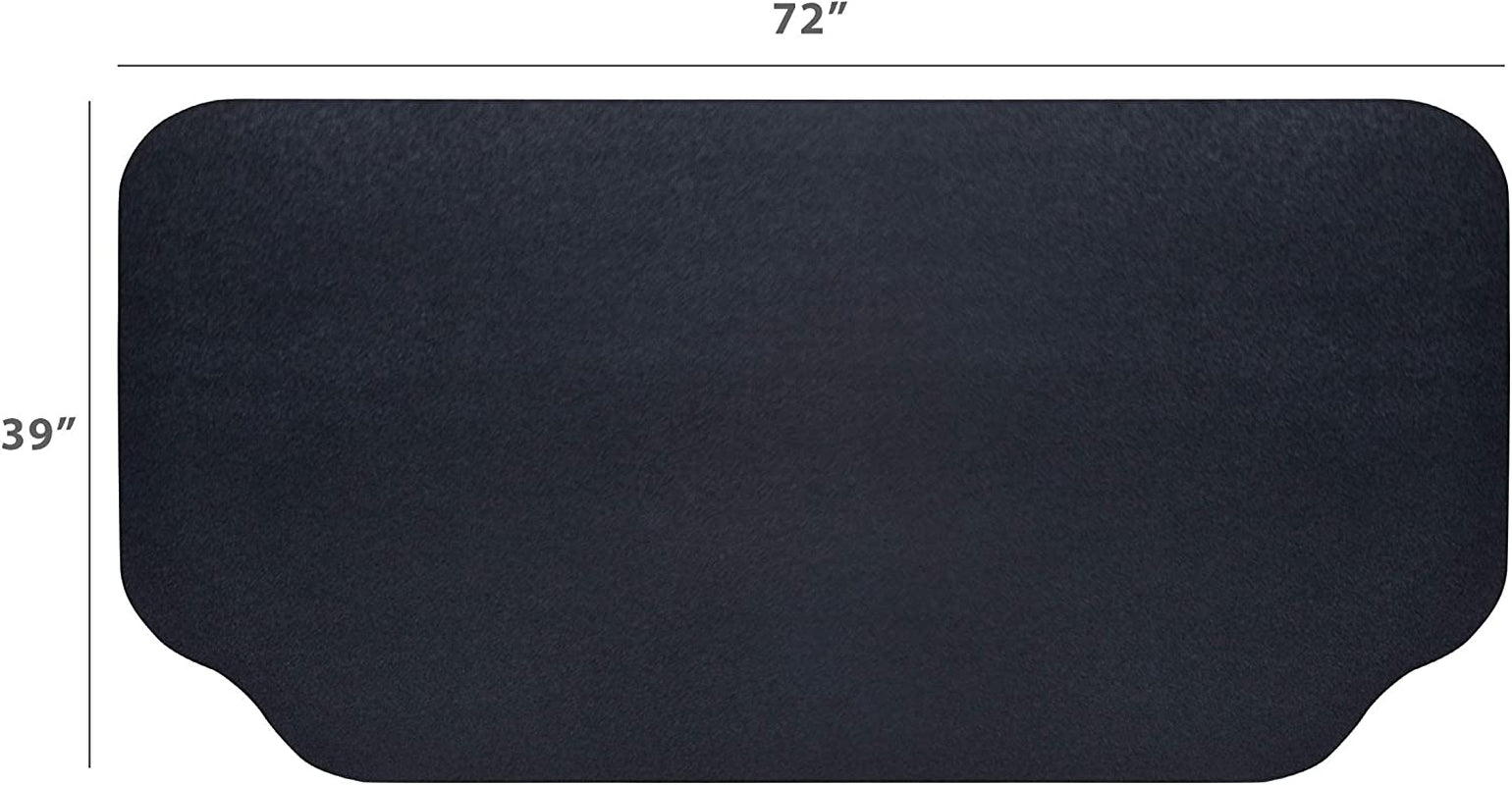 under the Grill Protective Deck and Patio Mat. 39 X 72 Inches. Black - Image 3