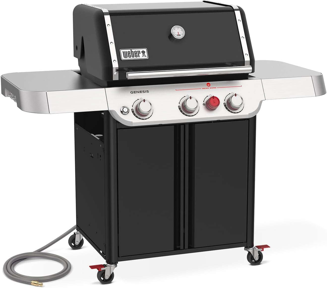 Weber Genesis E-325 Natural Gas Grill for Outdoor Cooking. 3 Burners. Black - Image 3