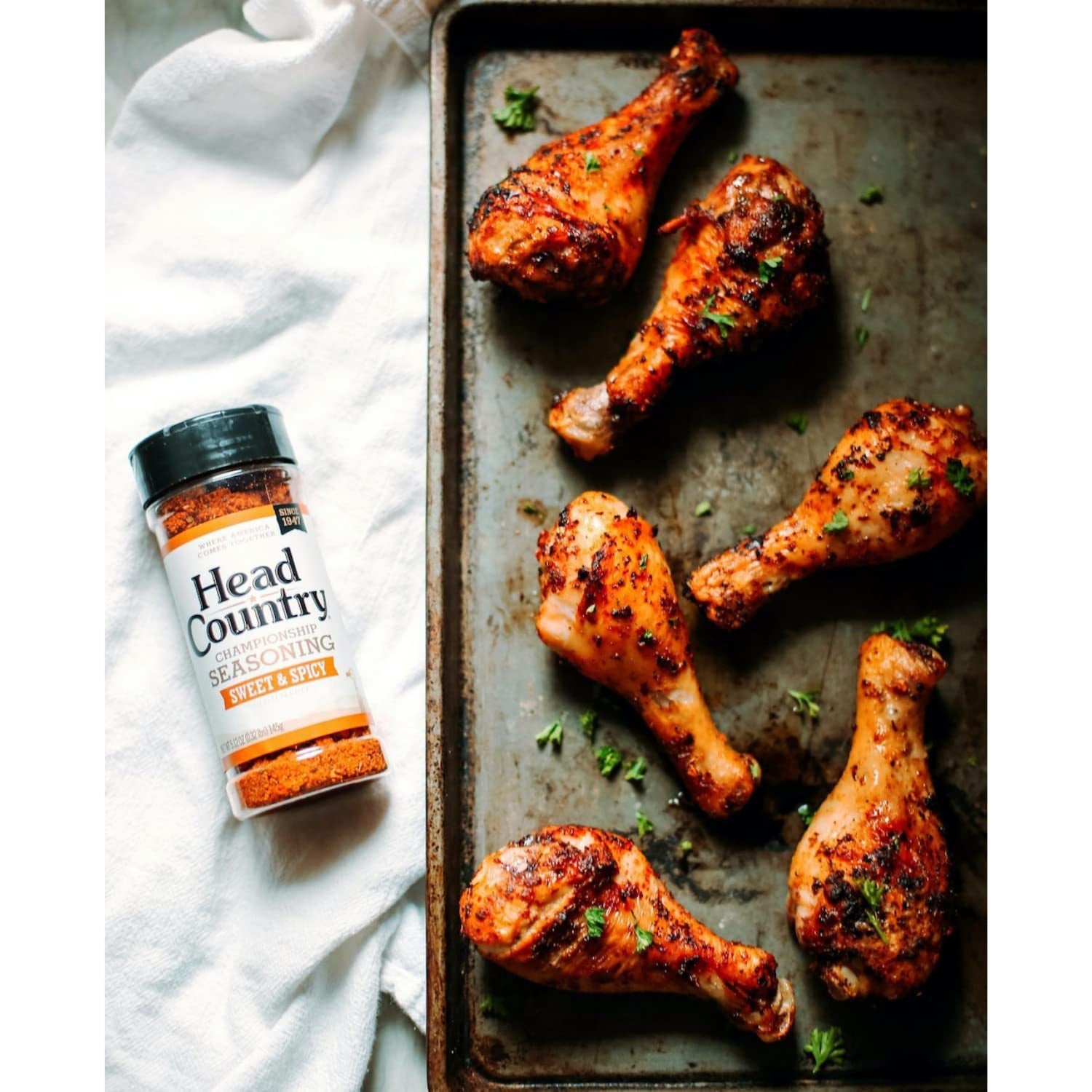 Head Country Bar-B-Q Championship Seasoning. Sweet & Spicy | Gluten Free. MSG Free Barbecue Seasoning with No Allergens | Sweet. Smoky Dry Rub Great on BBQ Chicken. Pork & Ribs | 5.12 Ounce. Pack of 1 - Image 7