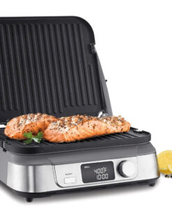 Cuisinart GR-5BP1 Electric Griddler FIVE. Enjoy 5-In-1 Functions. LCD Display. Wide Temperature Range and Sear Function. Stainless Steel