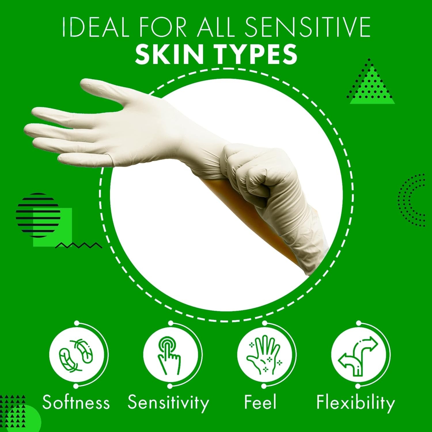 Disposable Latex Gloves for Kitchen and Cleaning Powder Free Size Large. 100 - Image 4