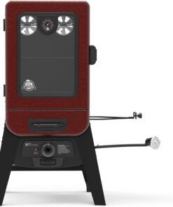 Pit Boss 2-Series Gas Vertical Smoker. Red Hammertone
