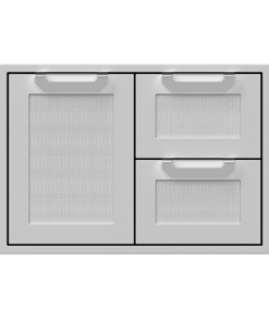 Hestan: 36 Double Drawer and Storage Door Combo