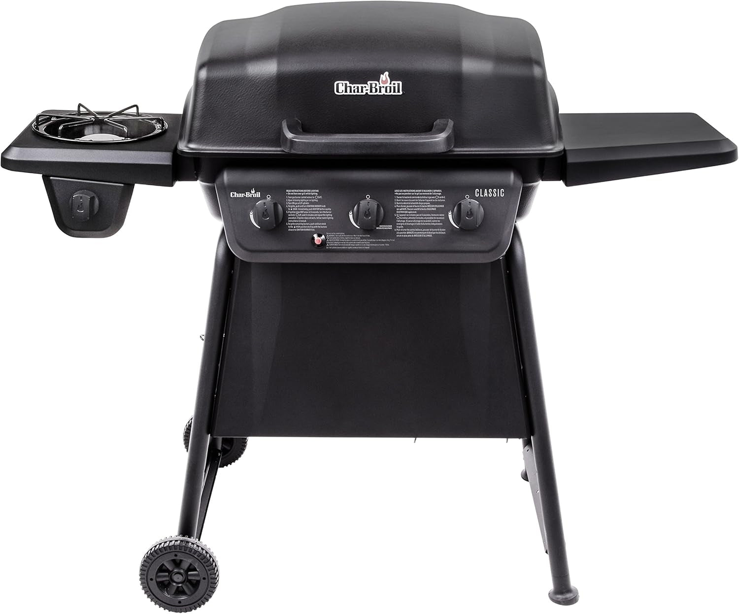 Char-Broil® Classic Series™ Convective 3-Burner with Side Burner Propane Gas Stainless Steel Grill - 463773817-P2 - Image 6