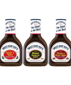Sweet Baby Ray'S Variety BBQ Sauce Set - Honey. Hickory. and Sweet 'N Spicy - 18 Oz Bottles - Pack of 3 for Flavorful Grilling and Culinary Adventures Galore
