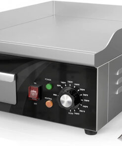 Electric Griddle. 14 Inch Flat Top Grill Commercial Electric Griddles Stainless Steel Adjustable Temperature Control 90℉-575℉ for Home or Restaurant Use