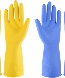 Rubber Gloves Dishwashing 2 or 4 Pairs for Kitchen.Cleaning Gloves for Household Reuseable.