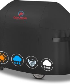 Comnova Grill Cover 55 Inch - 600D Bbq/Barbecue Gas Cover for Outdoor Grill Heavy Duty and Waterproof. Weber. Char-Broil. Nexgrill. Monument. Dyna-Glo. Brinkmann and More