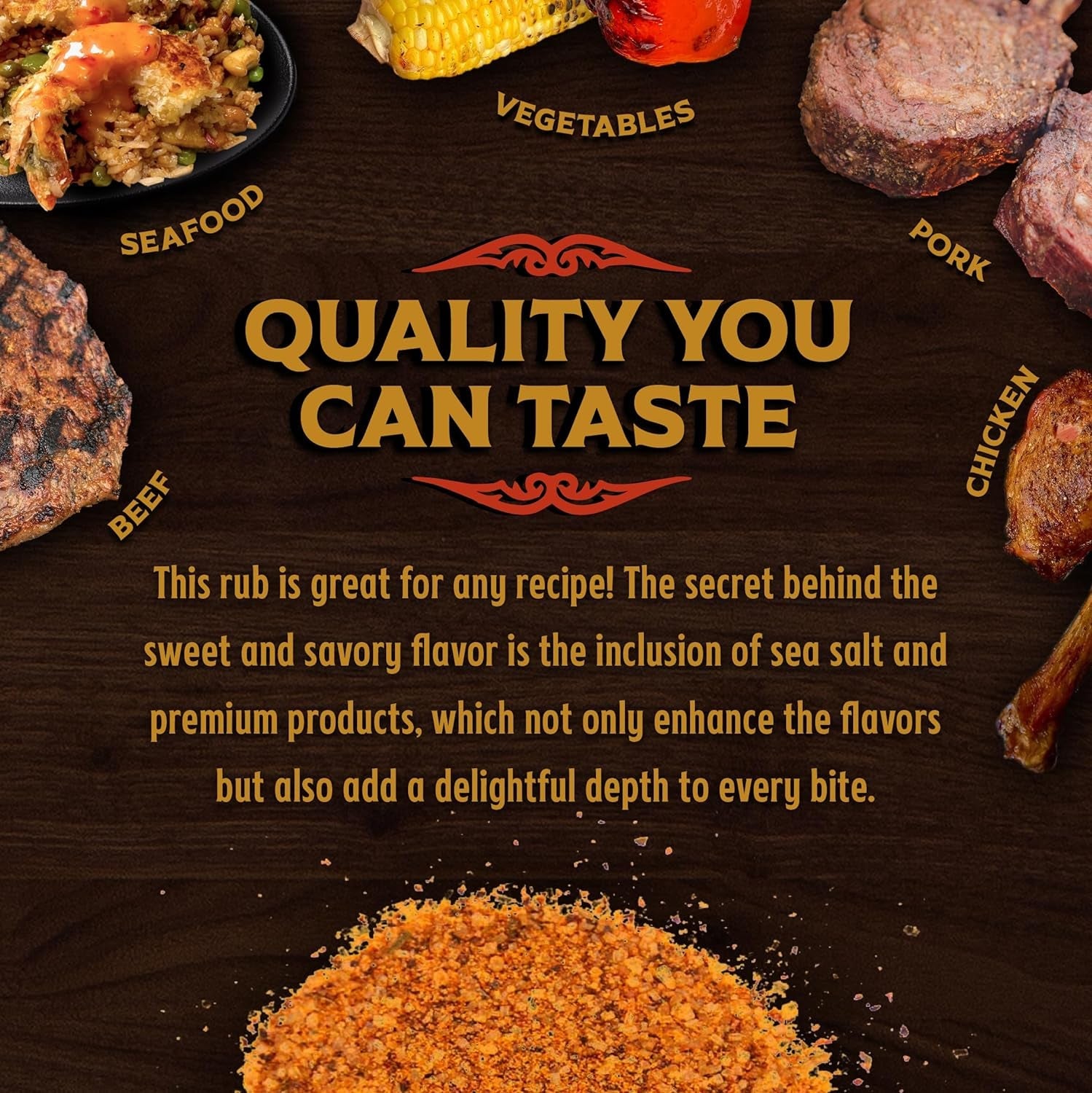 Big Poppa'S Sweet Money BBQ Rub — Award Winning Pork BBQ Rub — Gluten-Free Spice Mix — Dry Rubs for Smoking and Grilling with Granulated Honey (14 Oz) - Image 4