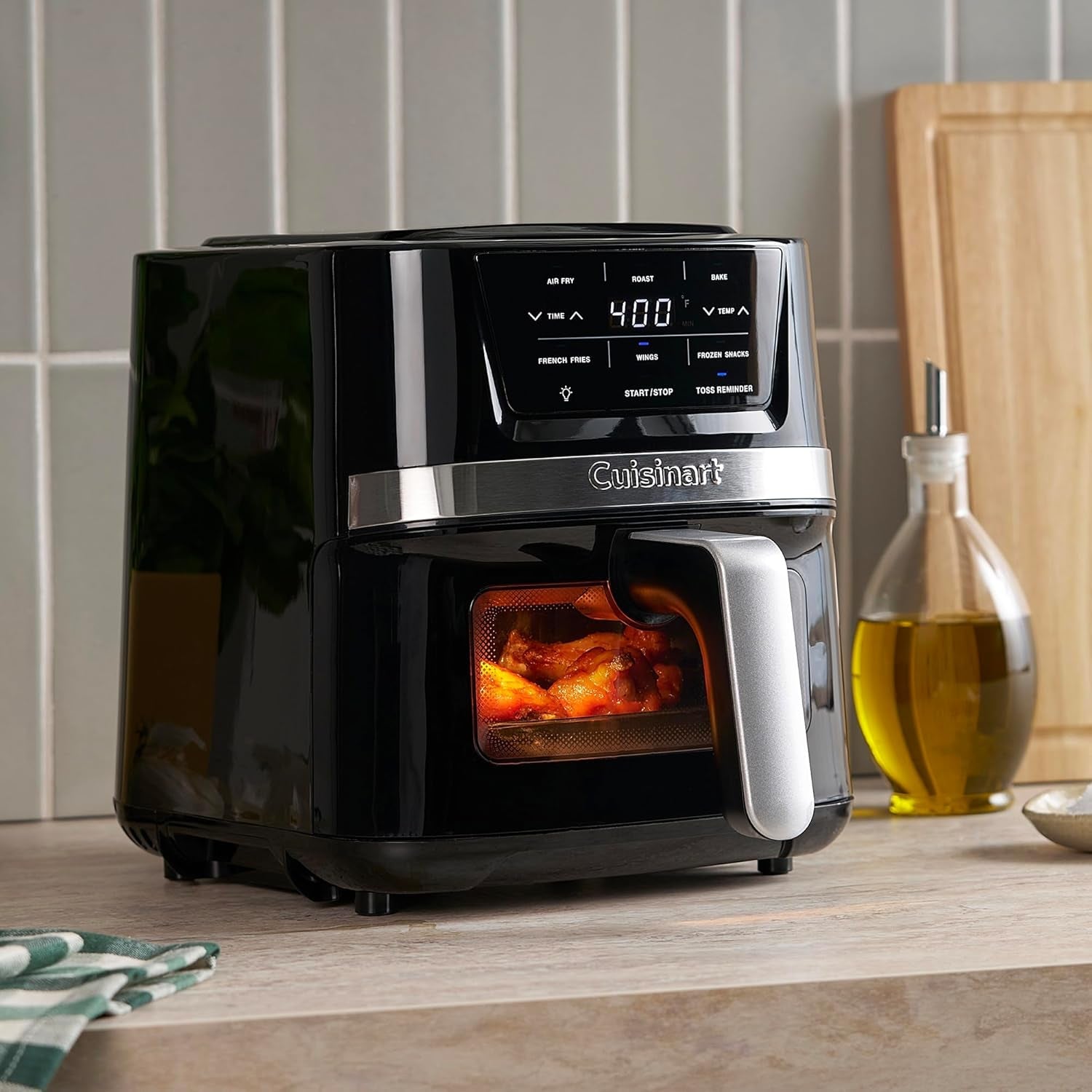 Cuisinart Air Fryer Oven. 2.6-Qt Basket Stainless Steel Air Fryer. Kitchen Dishwasher-Safe Parts with 3 Presets to Roast. Bake. & Air Fry. Quick & Easy Electric Fryer Meals. AIR-80 - Image 4