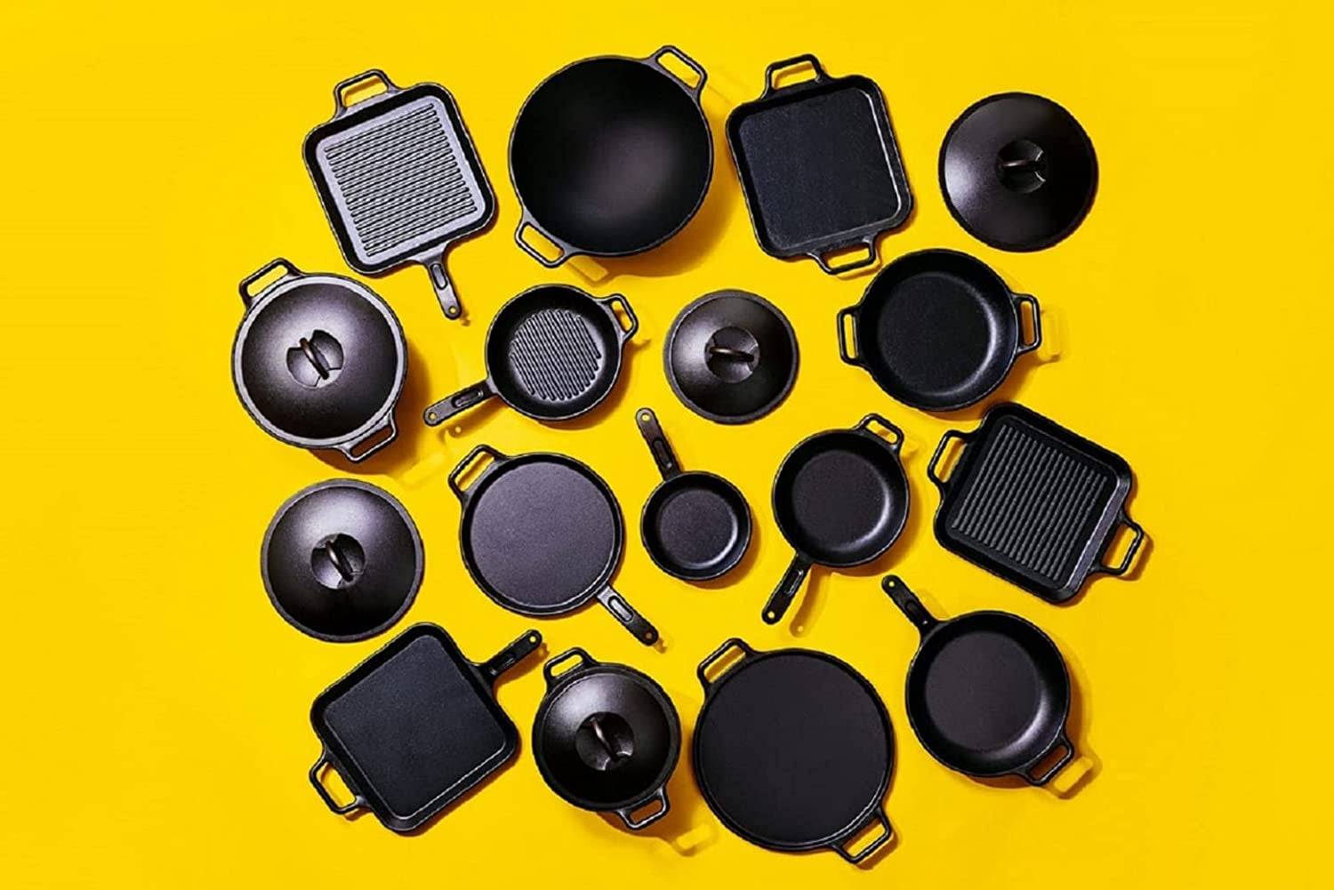 BOLD 12 Inch Seasoned Cast Iron Grill Pan; Design-Forward Cookware - Image 6