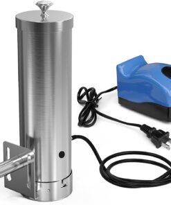 Cold Smoke Generator with Lid & Air Pump. Portable Electric BBQ Smoker. Wood Pellets Outdoor Smoker. Grill Accessory Barbecue Tools for Meat Vegetable. Hot & Cold Smoking. Stainless Steel
