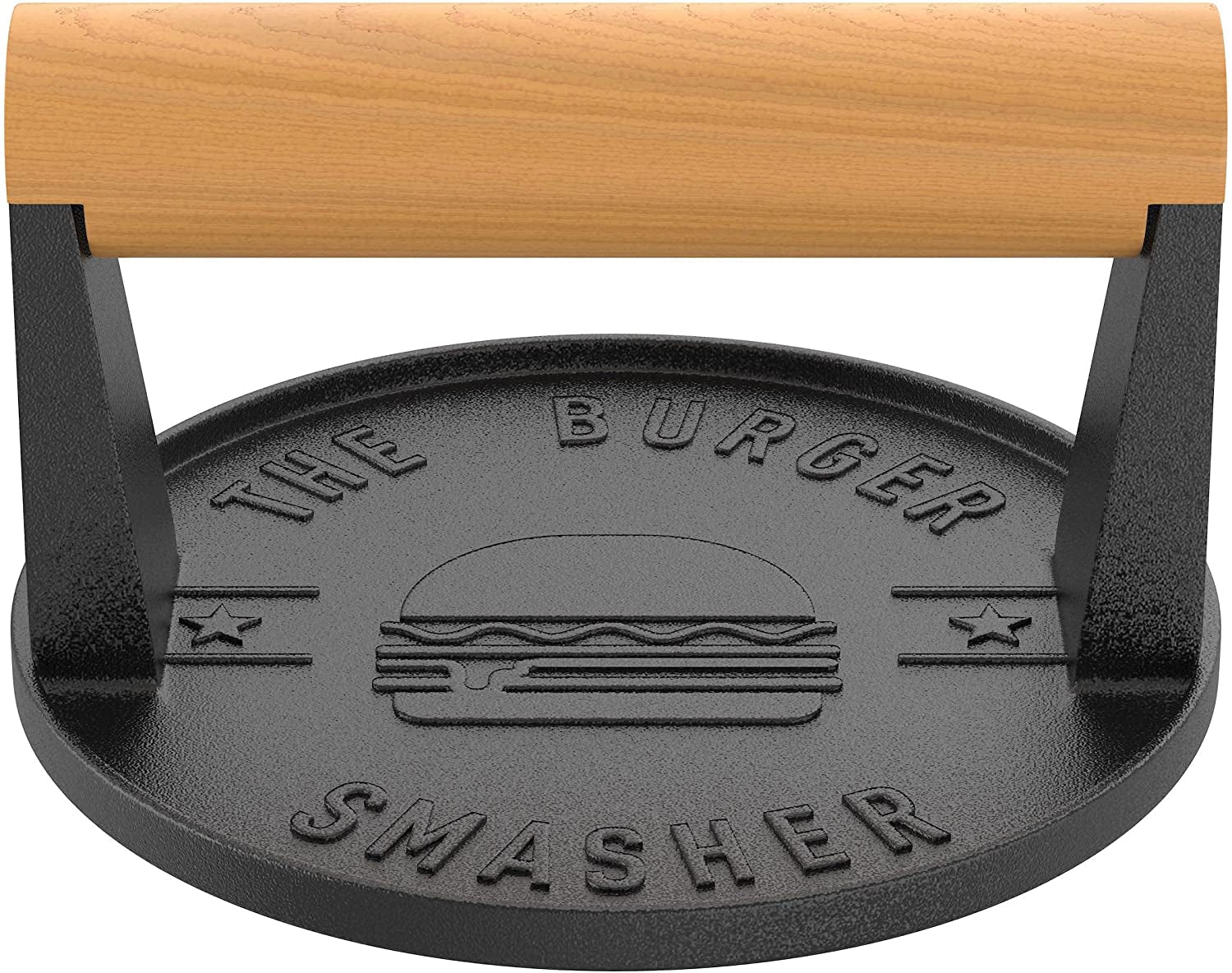 The Burger Smasher - Cast Iron Burger Press Kit W/Patty Paper Included | Hamburger Press Perfect for Flat Top Grill. Cast Iron Griddle or Skillet | Meat Press and Grill Press - Image 4