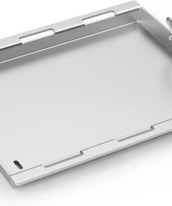 Full Size Griddle Insert for Weber Spirit 200 Series Gas Grill. Stainless Steel Flat Top Griddle for Weber Spirit I & II S-210 E-210 E-215 E-220
