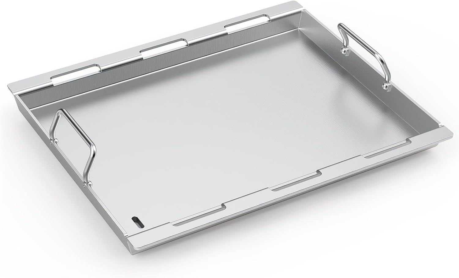 Full Size Griddle Insert for Weber Spirit 200 Series Gas Grill. Stainless Steel Flat Top Griddle for Weber Spirit I & II S-210 E-210 E-215 E-220
