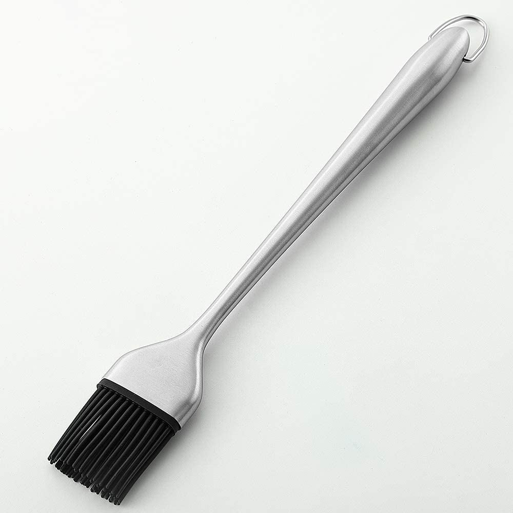 JXS Silicone Sauce Basting Brush. 12 Inch Sturdy BBQ Basting Brush with Stainless Steel Handles - Image 7