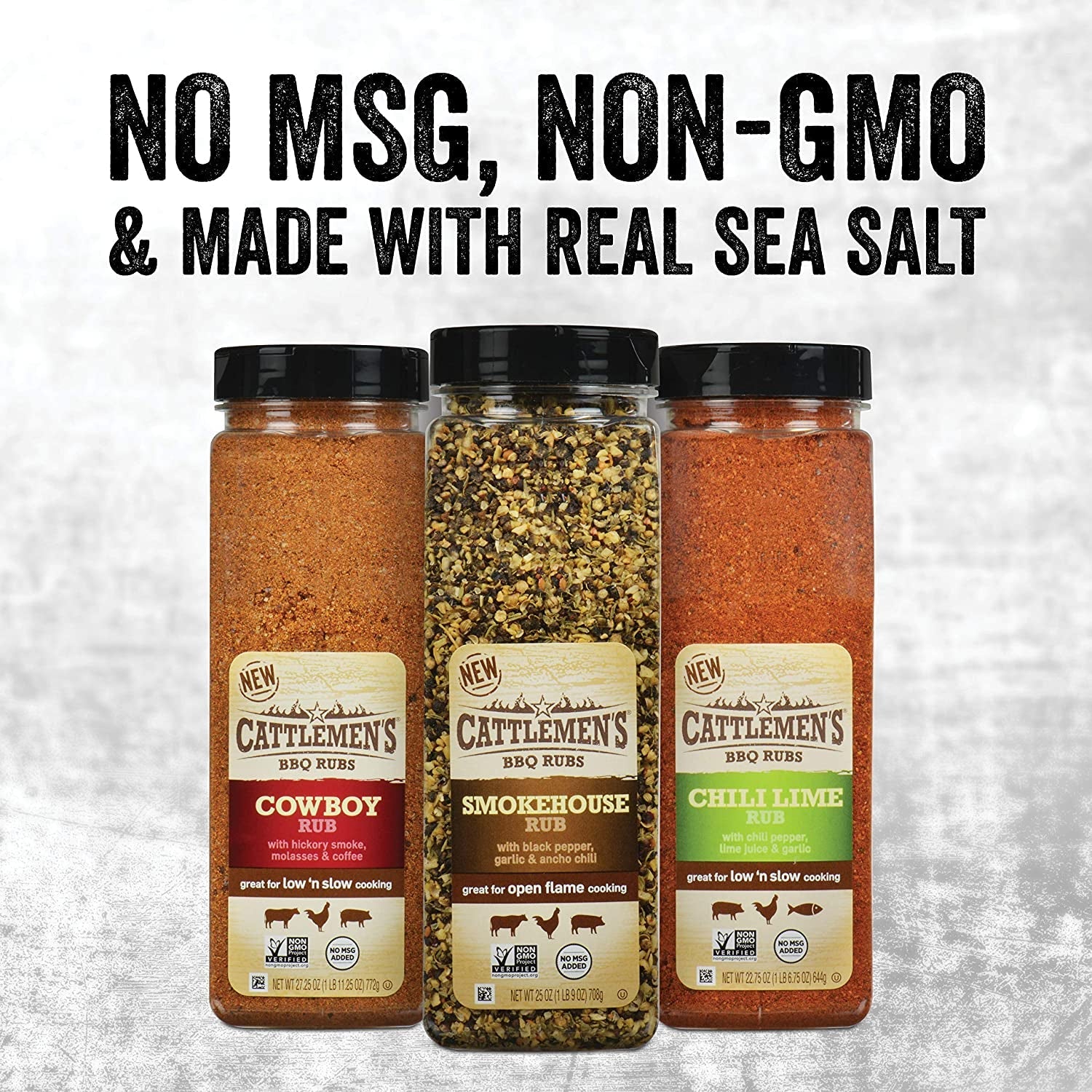 Cattlemen'S Cowboy Rub. 27.25 Oz - One 27.25 Ounce Container of Cowboy BBQ Rub with Hickory Smoke. Molasses and Coffee Flavor. Perfect for Brisket. Chicken or Beef - Image 4