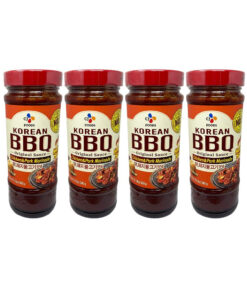 CJ Korean BBQ Chicken & Pork Marinade Sauce (Hot & Spicy) 17.63Oz (4 Pack)