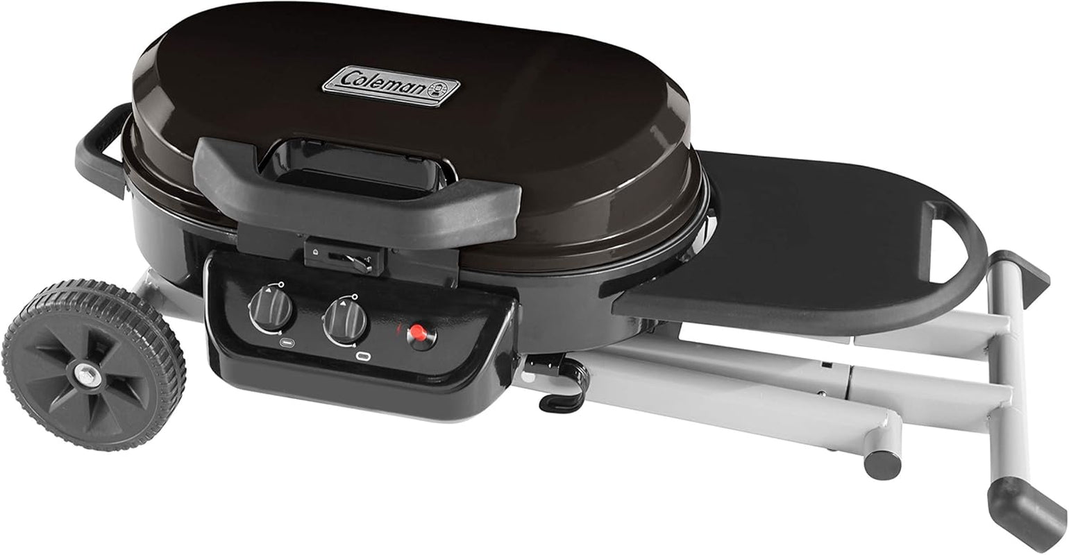 Coleman Roadtrip 225 Portable Stand-Up Propane Grill Gas Grill with Push-Button Starter Folding Legs & Wheels Side Table & 11000 Btus of Power for Camping Tailgating Grilling & More - Image 6