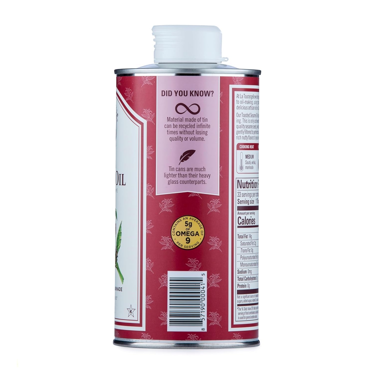 La Tourangelle. Toasted Sesame Oil. Great for Cooking. Add to Noodles. Stir-Fry. Vegetables. Vinaigrettes. and Marinades. 16.9 Fl Oz - Image 3