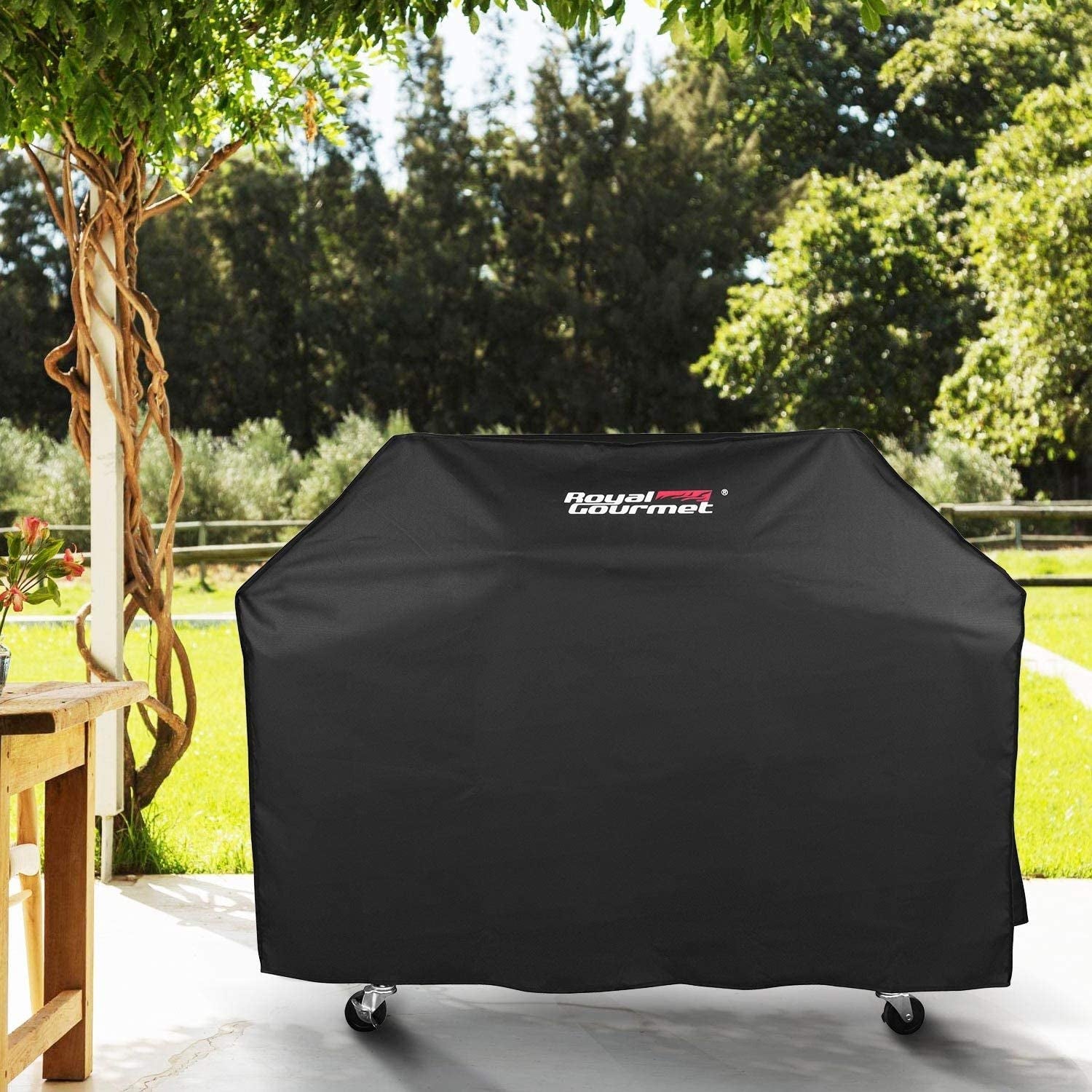 Royal Gourmet CC1830FC Charcoal Grill Offset Smoker (Grill + Cover). Black - Image 9