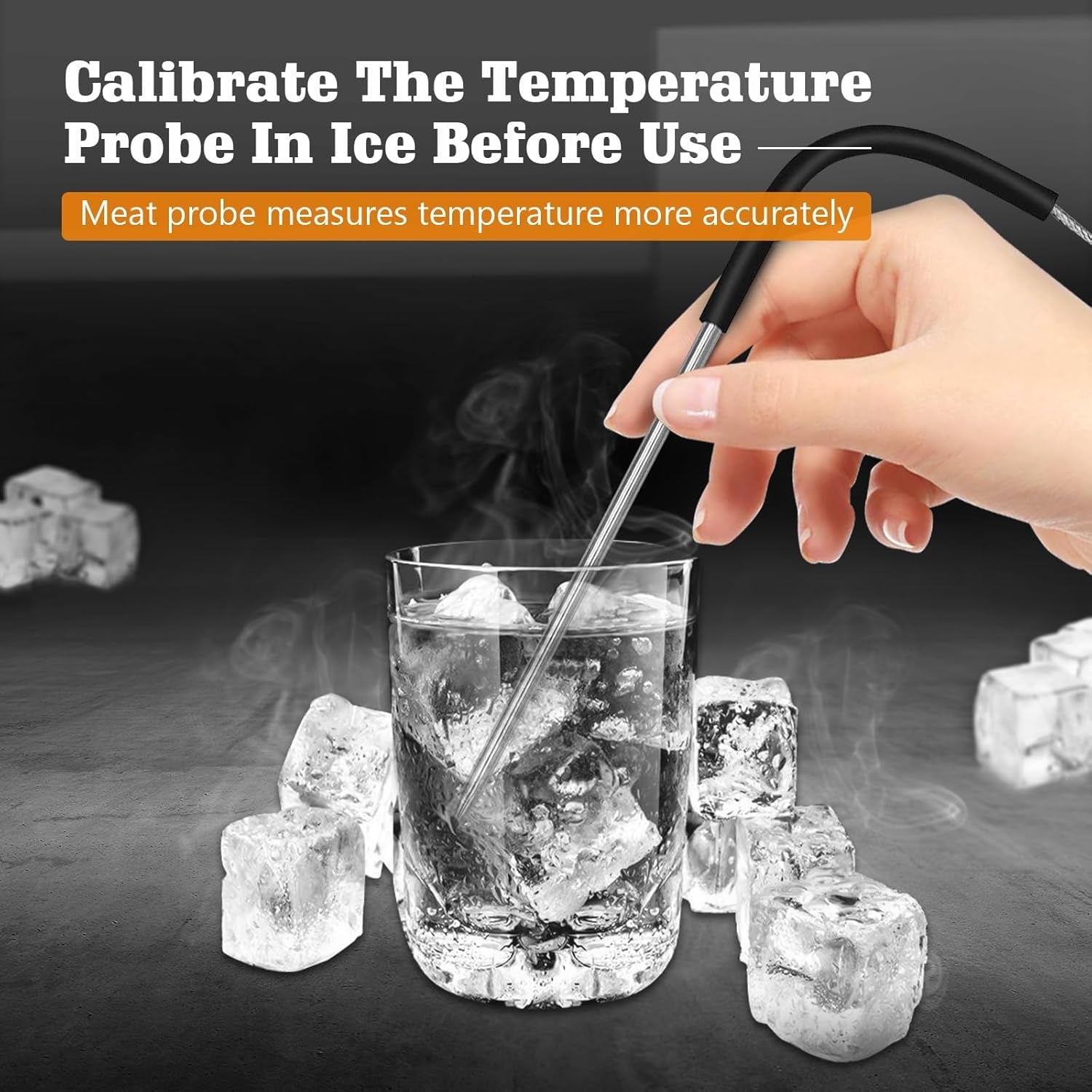 2-Pack Temp Meat Probe Replacement for Pit Boss Pellet Grills and Smokers. 3.5Mm Plug Thermometer Probes with 2 Pack Probe Grommets and Probe Clips - Image 4