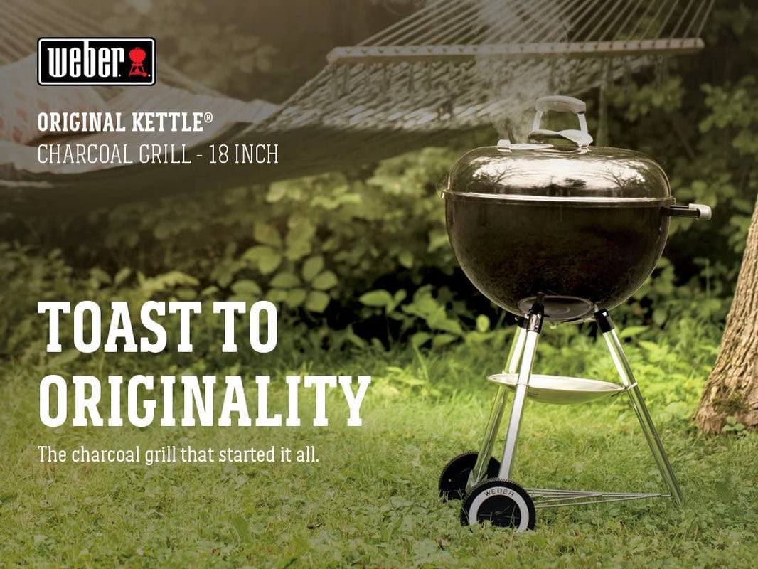 Weber Original Kettle 18 Inch Charcoal Grill. Black - Image 2