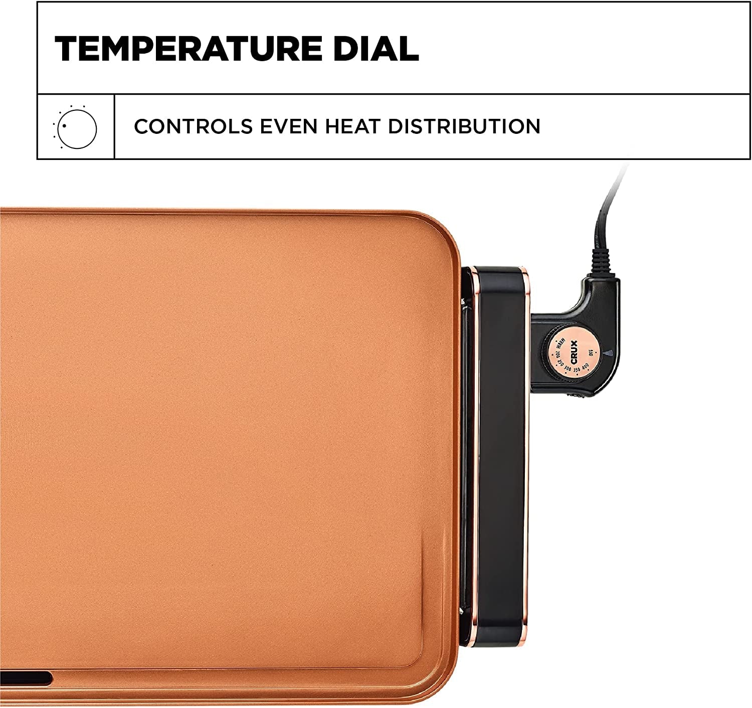 Electric Griddle with Nonstick Ceramic Coating. Cool-Touch Handles. and Slide-Out Drip Tray - Indoor Grill for Breakfast. Eggs. Pancakes. and Burgers - Image 6