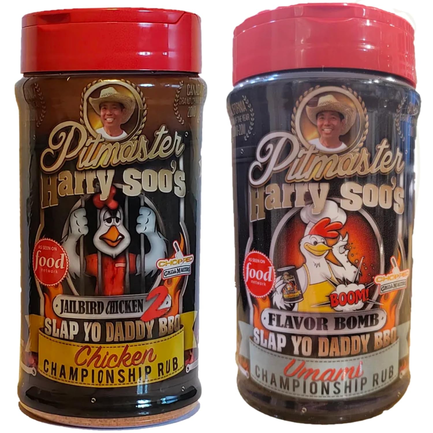 Slap Yo Daddy BBQ Jailbird Chicken and Flavor Bomb Umami (3 Rubs) 12Oz Bundle