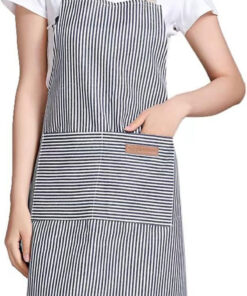 Adjustable Bib Apron with 2 Pockets Cooking Kitchen Cotton Aprons for Women Men Chef Restaurant BBQ Painting