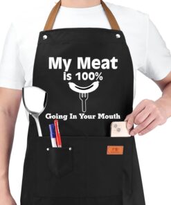 Gifts for Boyfriend. Husband Gifts from Wife. Fathers Day. Birthday Gifts for Men. Naughty Gifts for Him. Anniversary Mens Funny Gifts Gag Gifts - Kitchen Chef Apron W Pockets