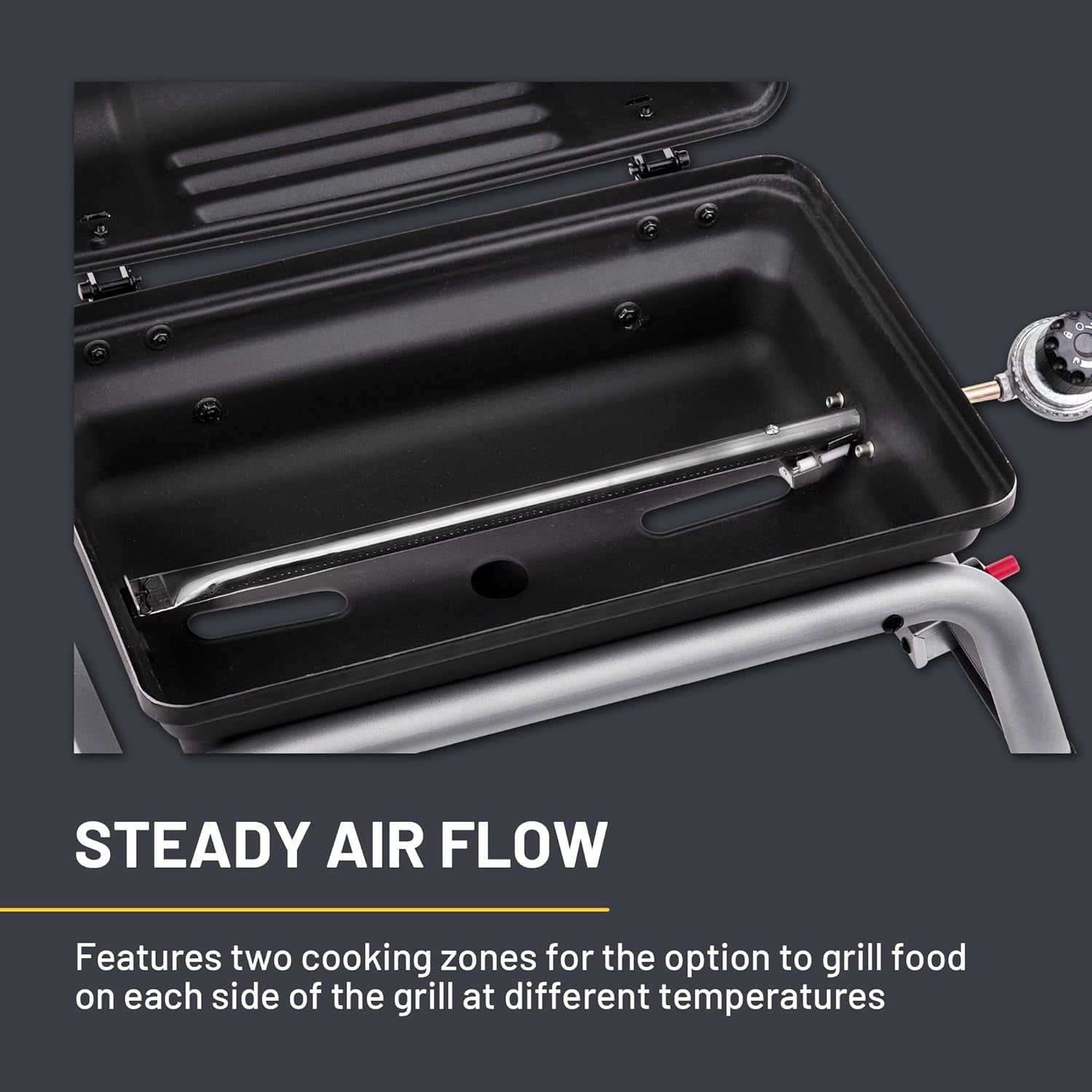Char-Broil® 1-Burner Portable Propane Gas Grill. Black – 17402049 - Image 8