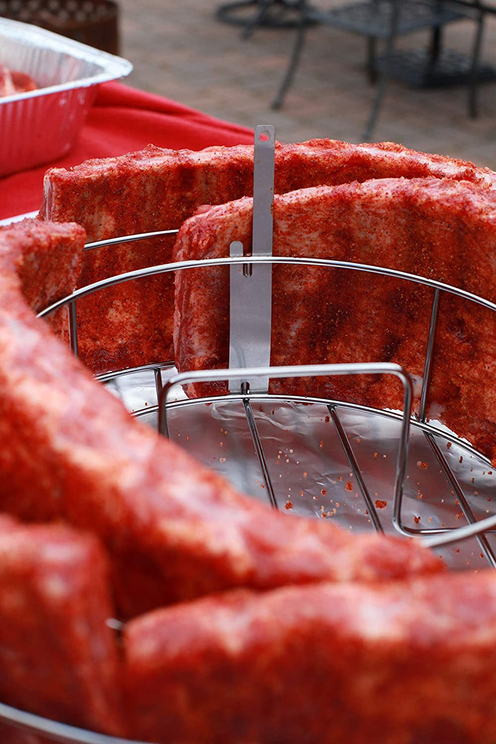 BBQ Guru Rib Rings | Rib Rack for Smoking/Grillings Holds 5 Ribs and a Whole Chicken - Image 5