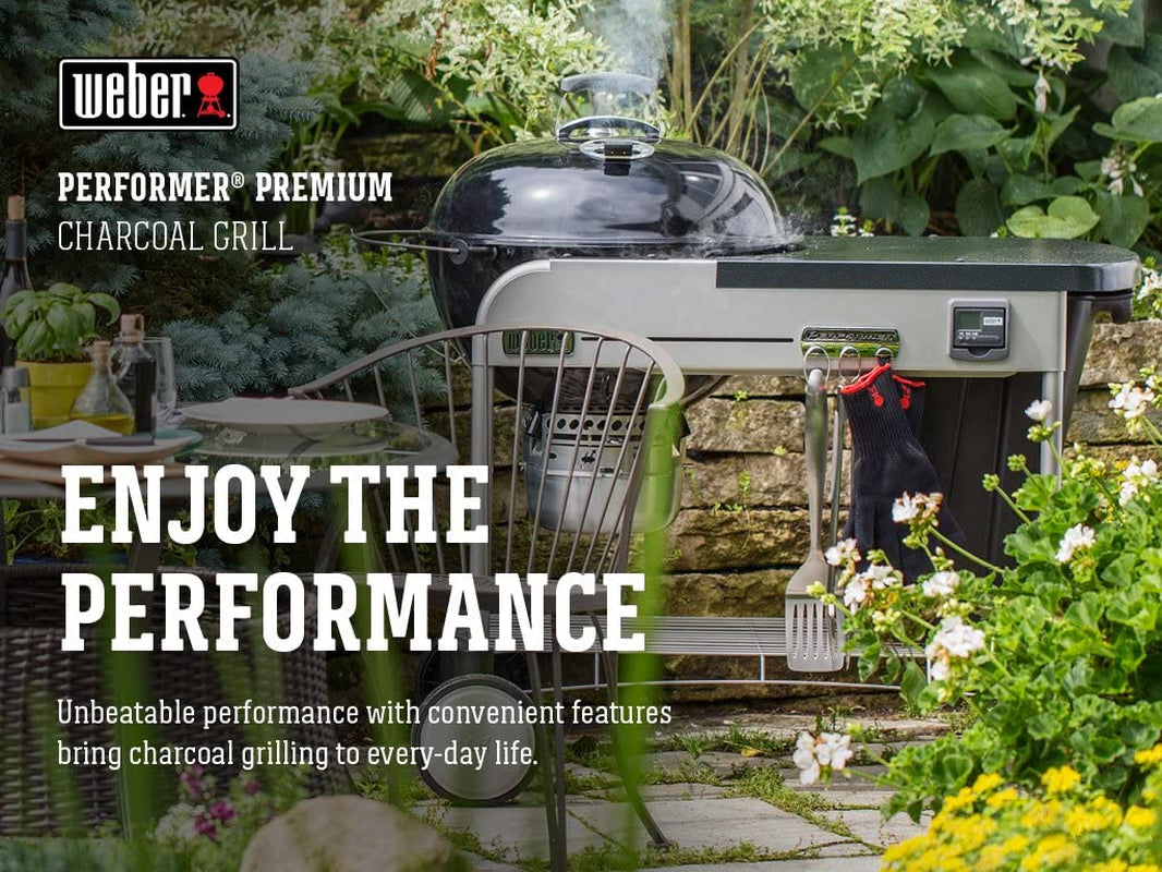Weber Performer Premium Charcoal Grill. 22-Inch. Black - Image 2