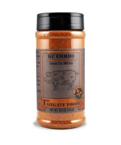 The Tailgate Foodie | K.C. Combo Kansas City BBQ Rub | Sweet & Spicy Blend | Great on Beef. Steak. Burgers. Ribs. Pork. and Chicken | Meat Seasoning and Dry Rub | 9 Oz. Shaker | **GREAT STOCKING STUFFER**