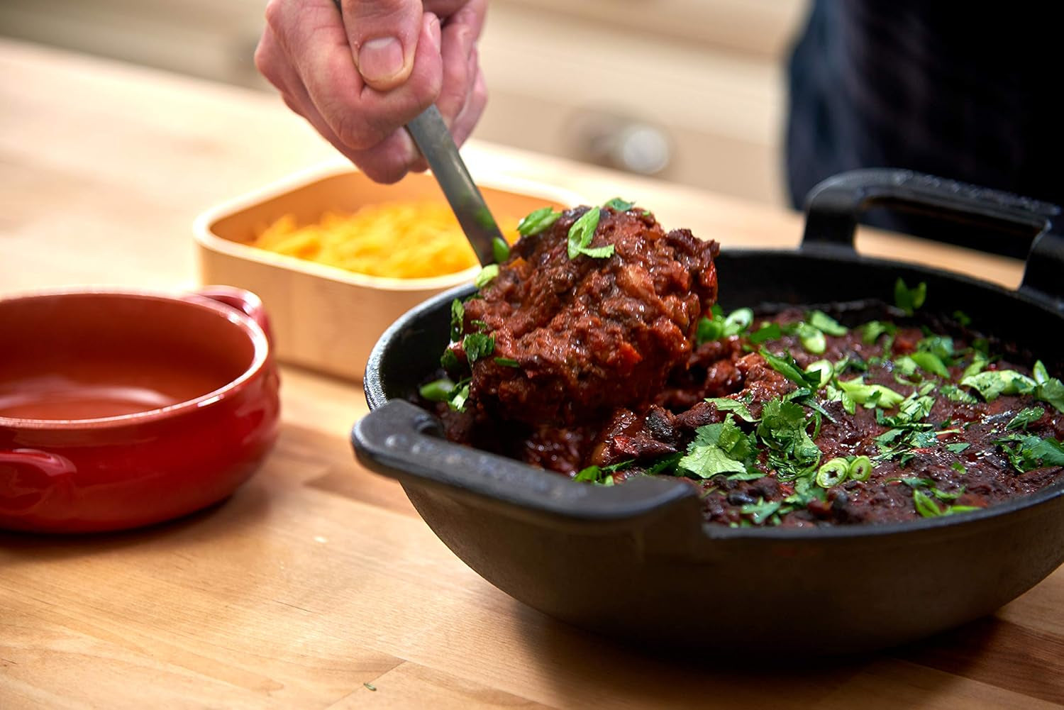 Cuisinart CCW-800. Pre-Seasoned Cast Iron Grilling Wok. 10 - Image 7