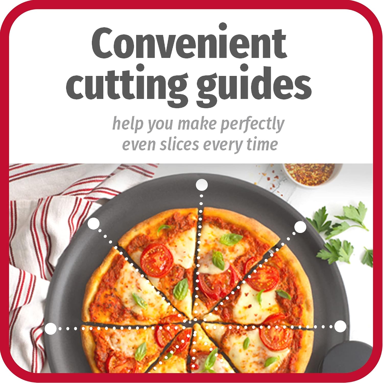 Goodcook Airperfect Non-Stick 14 Pizza Pan – Pizza Tray for Oven. Perforated round Pizza Pan. Carbon Steel Baking Pan. Homemade. Frozen & Leftover Slices - Image 4