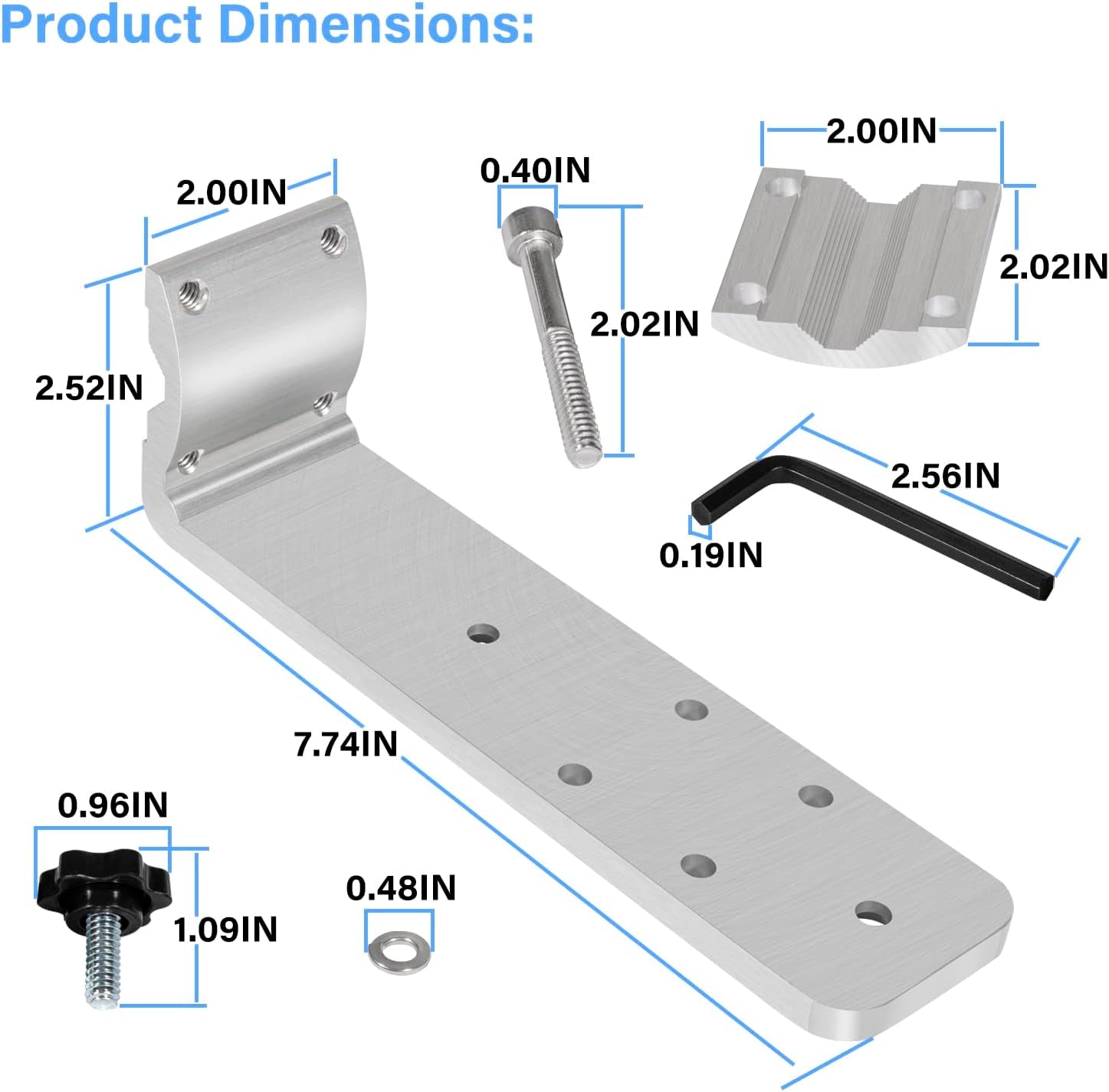 58182 Stow N' Go Grill Rail Mount Bracket. Compatible with Any Kuma Grill and RV Boat Camping Inside/Outboard 7/8 to 1-1/4 round or 1-1/4 Square Horizontal Railings - Image 7