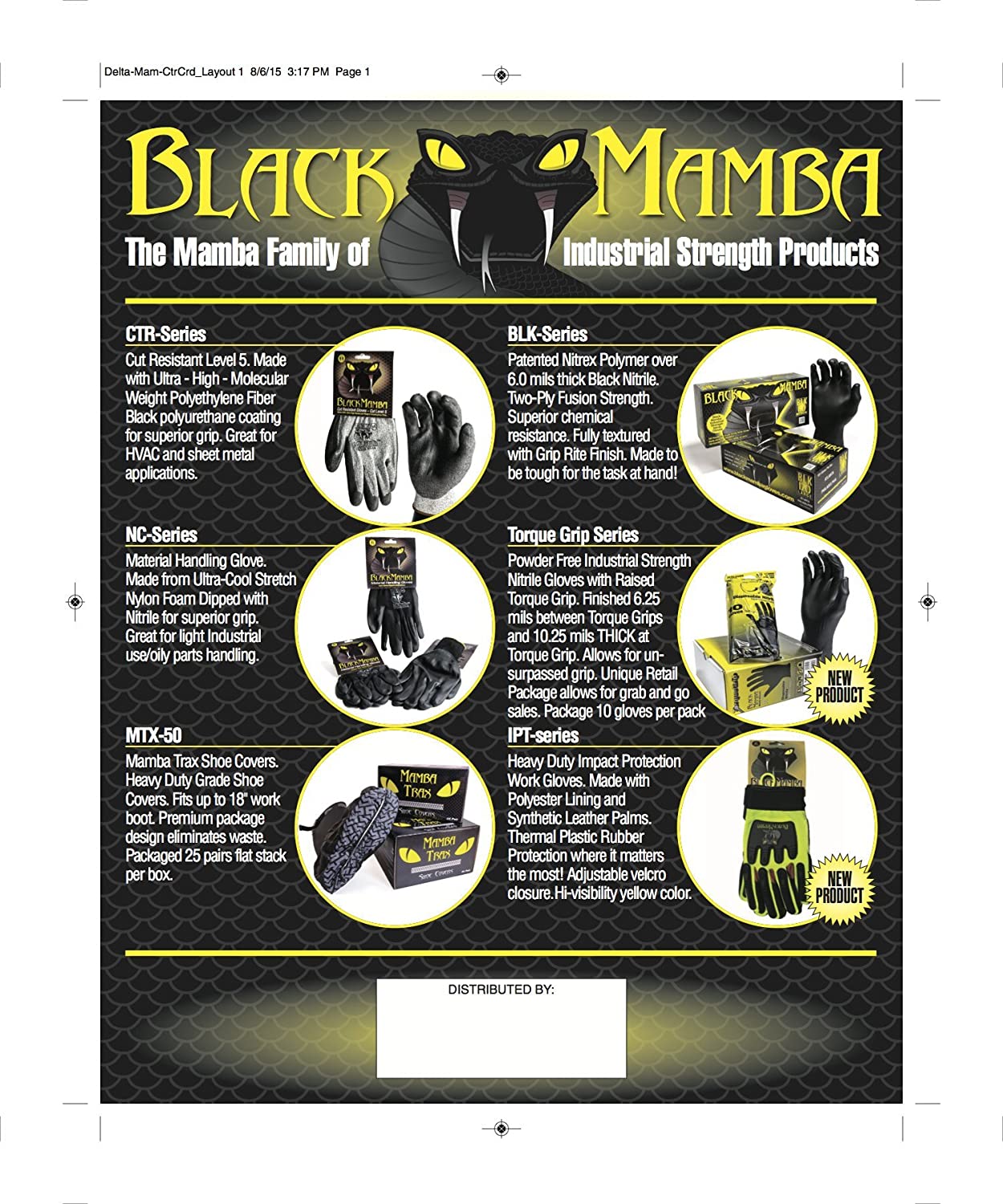 Crawford Outdoors: Black Mamba Gloves Large - Image 2
