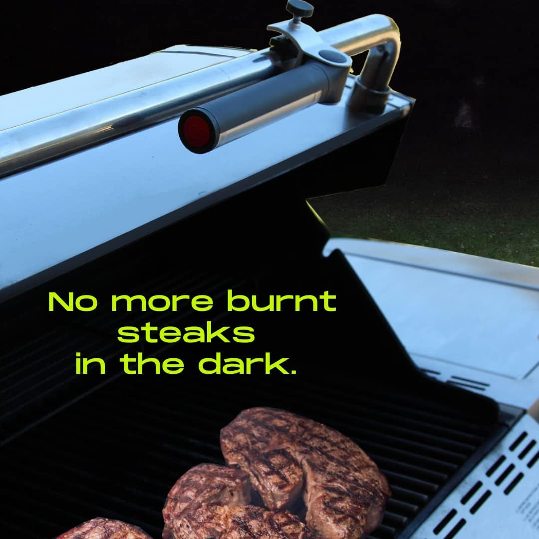 Barbecue Grill Light BBQ Grill Light- Battery Operated LED BBQ Light Aluminum Clamp Barbeque Grill Lights - Grill Lights for Outdoor Grill or Smoker - the Best BBQ Grill Accessories - BBQ Light - Image 5