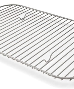 Ninja XSKRSTRKXL Woodfire Roast & Smoke Rack. Compatible with OG800 and OG900 Series. Elevates Food for All-Around Charring and Smoke Absorption. Increased Airflow. Steel Smoking Rack. Silver