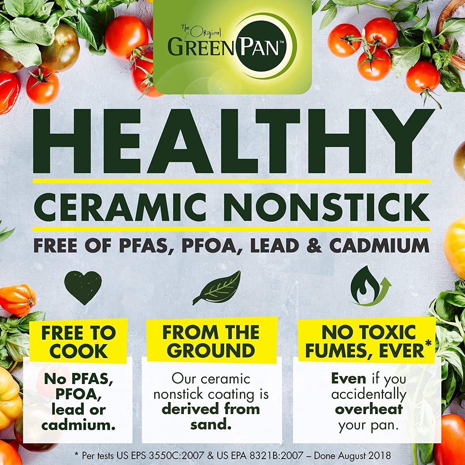 Chatham Hard Anodized Healthy Ceramic Nonstick. 11 Grill Pan. Pfas-Free. Dishwasher Safe. Oven Safe. Gray - Image 9