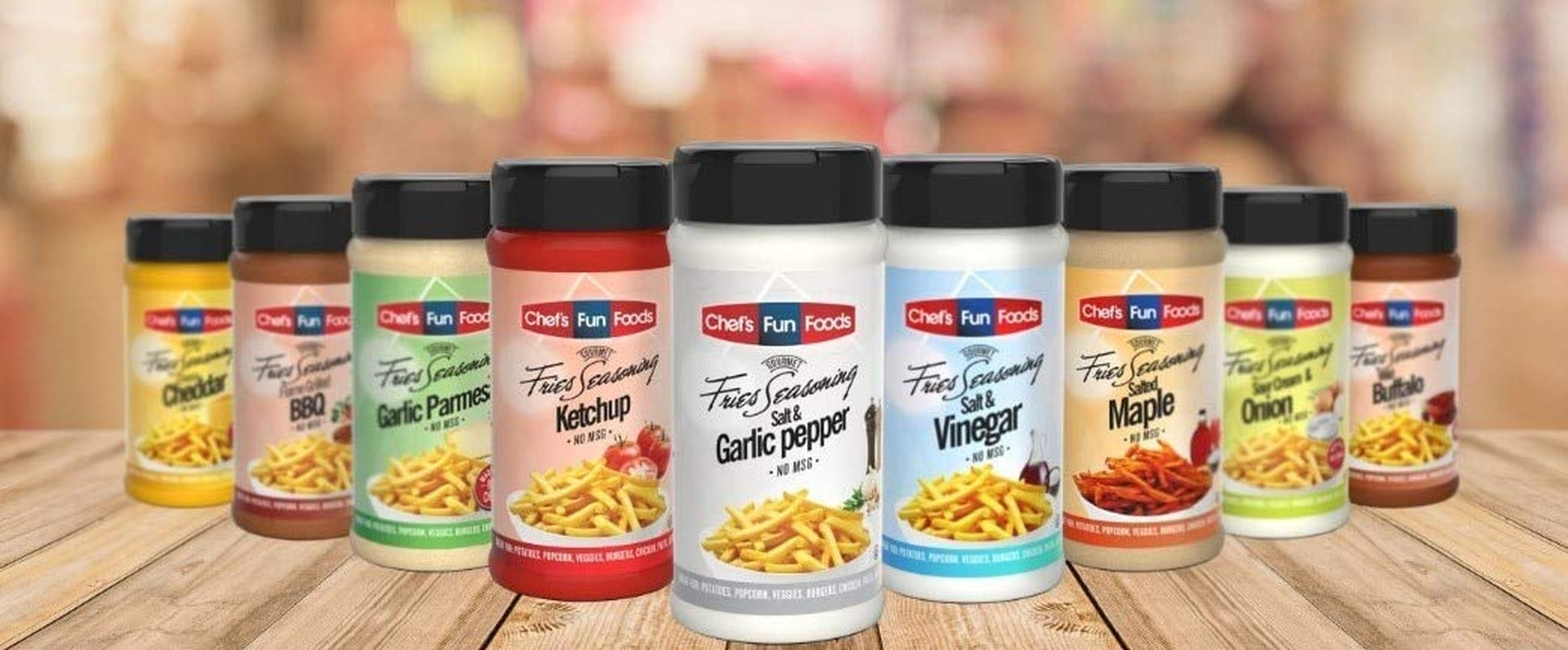 Gourmet Fries Seasonings Bottle. Flame Grilled BBQ. 9 Ounce - Image 4