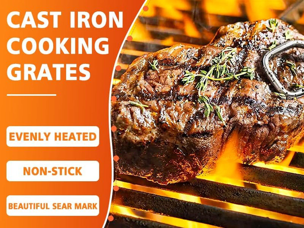 Hisencn 17 Inch Grill Cooking Grates for Homedepot Nexgrill 720-0896 720-0896B 720-0896C 720-0896CP 720-0896E. Cast Iron Grate Grill Grid Replacement Parts for Nexgrill 720-0898 720-0898A. 3 Pack - Image 3