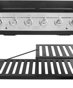 Royal Gourmet 8-Burner Gas Grill. 104.000 BTU Liquid Propane Grill. Independently Controlled Dual Systems. Outdoor Party or Backyard BBQ. Black