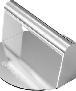 EPPARN Enlarged 6.3 Inch Smash Burger Press. Stainless Steel Burger Smasher for Griddle. Hamburger Press. Grill Press Bacon Press. Burger Press Smashburger