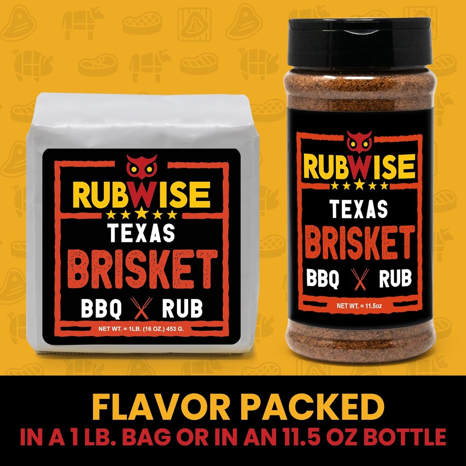 Texas Style Brisket Rub by Rubwise | Brisket BBQ Rub & Spices for Smoking and Grilling | Beef Seasoning Dry Rub | Smokey Savory Barbecue & Grill Blend | Great on Brisket. Steaks. Ribs & Burgers (1Lb) - Image 3